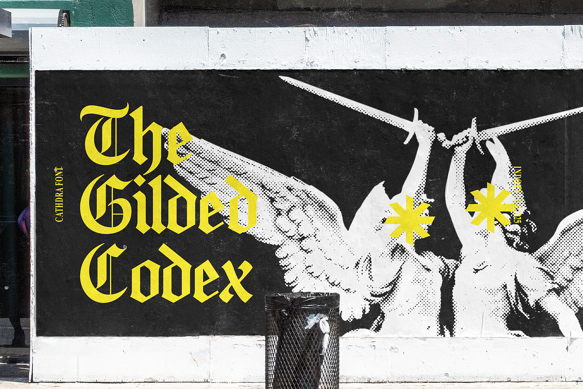 Cathdra - Gothic Blackletter Font, a Blackletter Font by Indotype Foundry (Photo 7 of 10)