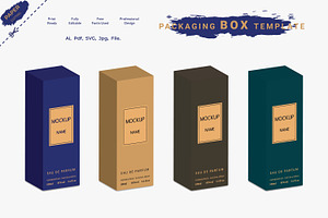 3D Box Packaging Design Template