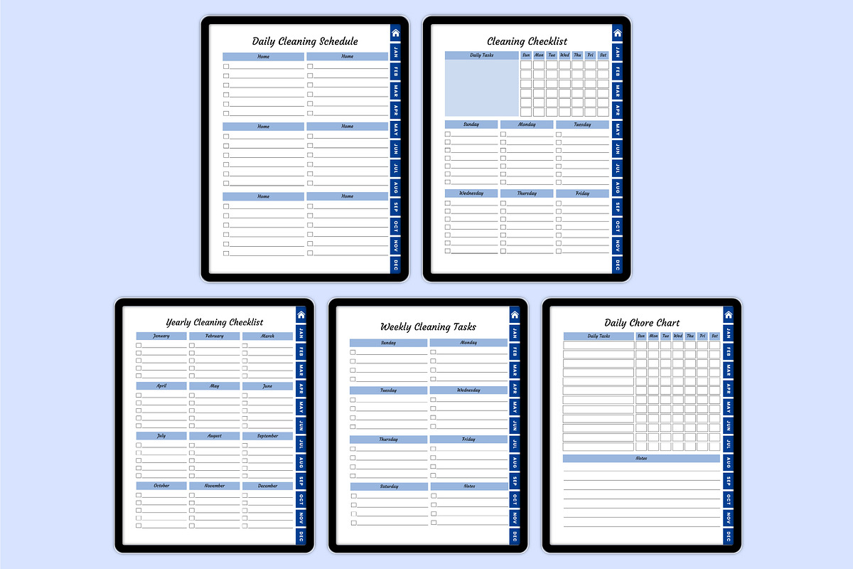Digital 2026 Cleaning Workbook, a Stationery Template by Shumaya (Photo 3 of 4)