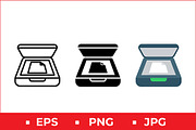 Scanner Machine Vector Design, a Solid Icon by Artonix (Thumbnail 1 of 2)