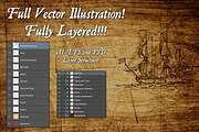 Vector Pirate Treasure Map, an Illustration by Pingebat (Thumbnail 3 of 4)