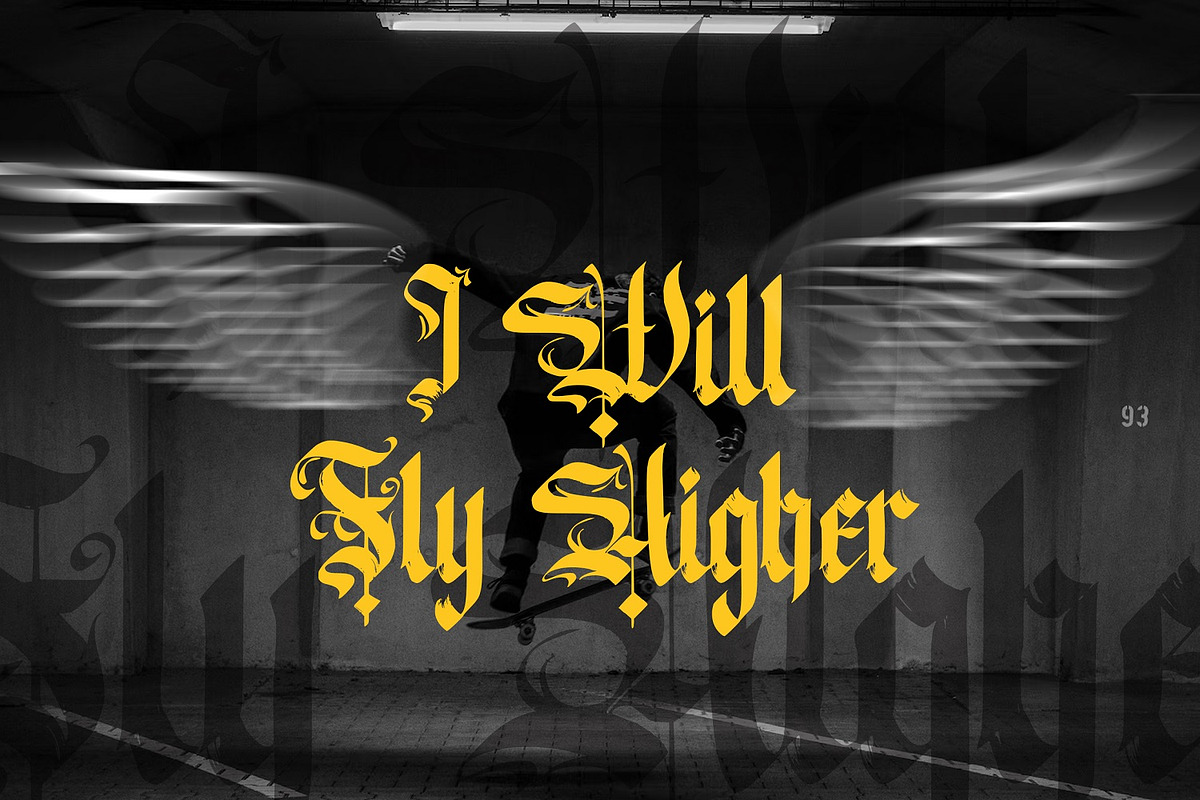 Kingston Williams - Blackletter Font, a Blackletter Font by StringLabs (Photo 5 of 8)