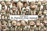 St. Patrick’s Day Animal Bundle Clip, an Illustration by Designworld (Thumbnail 1 of 7)