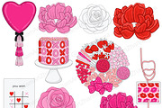 Be Mine Clipart, a Seasonal Illustration by GlamArtZhanna (Thumbnail 5 of 5)