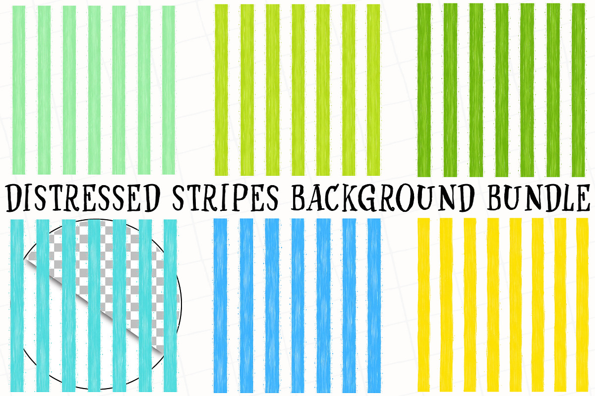 Distressed Stripes Background Bundle, a Seasonal Illustration by OK Design (Photo 2 of 6)