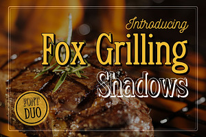 Fox Grilling Font Duo