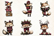 Whimsical Fox Clipart, an Illustration by DreamCafeArt (Thumbnail 2 of 7)