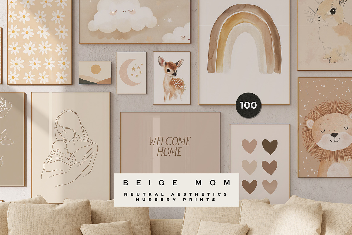 NURSERY PRINTS BUNDLE (1,000+), a Background Graphic by Lana Elanor (Photo 12 of 12)