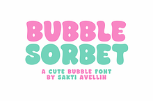 Bubble Sorbet - Cute Display Font