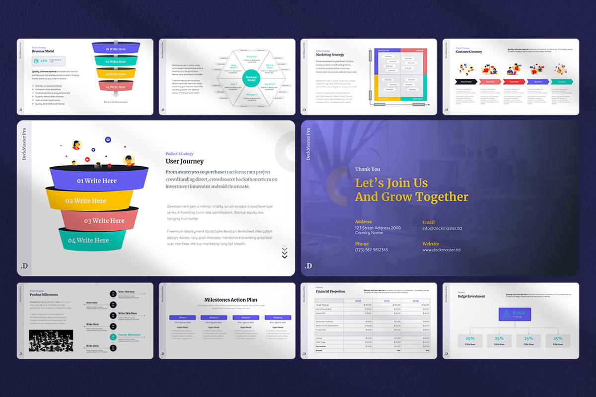 DeckMasterPro Pitchdeck Presentation, a Presentation Template by UX Dummy (Photo 4 of 4)