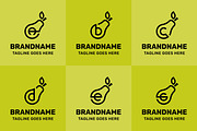 Letter A B C D E G Pear Logo Set, a Branding & Logo Template by Pray Art Design Studio (Thumbnail 1 of 2)
