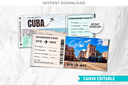 Printable Cuba Boarding Template, a Card Template by Snapybiz (Thumbnail 1 of 9)