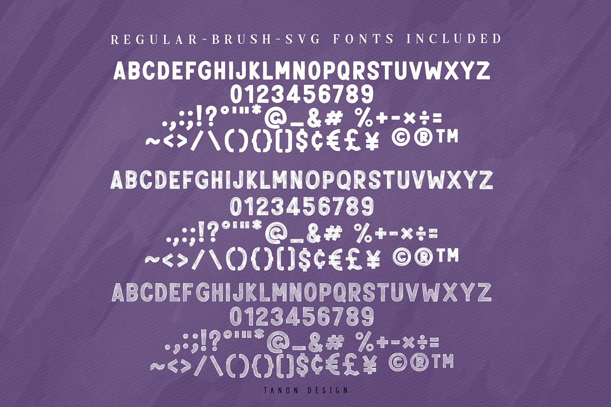 Rough Raw Watercolor Collection, a Handwritten Font by Tanondesign (Photo 7 of 10)