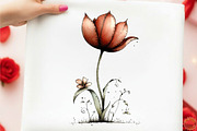 Whimsical Spring Tulip Flower Clipar, an Illustration by designcity5 (Thumbnail 5 of 5)