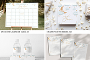 Over the Moon Baby Shower Bundle, an Invitation Template by Digital_Mind (Thumbnail 5 of 8)