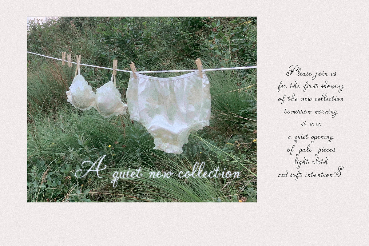 Soft Omen: Delicate Script Font, a Script Font by Mneme (Photo 4 of 9)