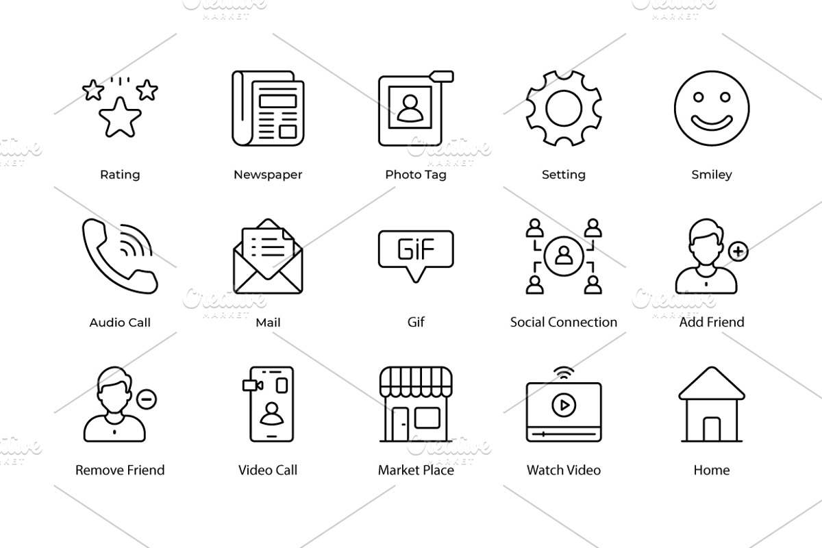 Social Media icons, an Icon by Vector Squad (Photo 4 of 5)