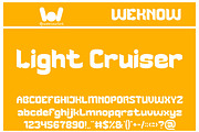 Light Cruiser font, a Font by weknow (Thumbnail 1 of 8)