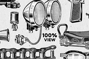 Classic Motor Bike Car Parts '33-'39, an Illustration by ArtefShop (Thumbnail 13 of 13)