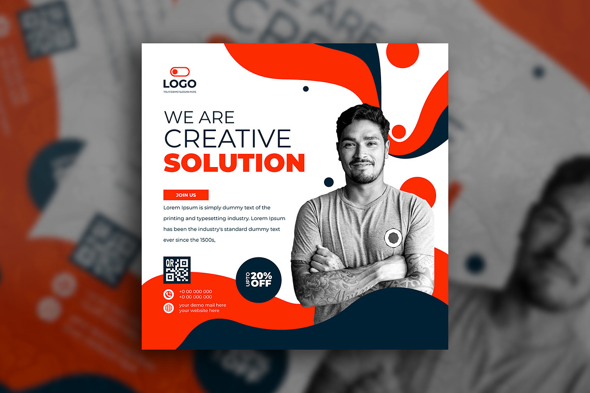 Marketing agency social media post, a Social Media Template by Tanmoy Topu (Photo 10 of 11)