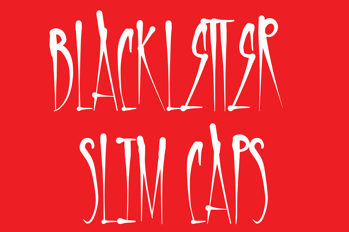 BLACKLETTER SLIM CAPS preview 4