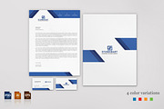 Corporate Business Card & Letterhead, a Stationery Template by BettyDesign (Thumbnail 1 of 7)