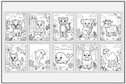 Mammal Animals Coloring Pages, an Animal Illustration by Lamia Emad (Thumbnail 2 of 5)