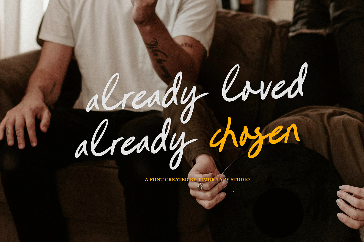Authentic Strokes Font, a Script Font by Timurtype (Photo 2 of 7)