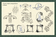 Japanese kokeshi doll clipart, an Object Graphic by Tatyana_Zenartist (Thumbnail 4 of 12)