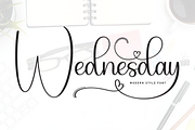 Wednesday | Script Font, a Handwritten Font by Scratchones (Thumbnail 1 of 9)