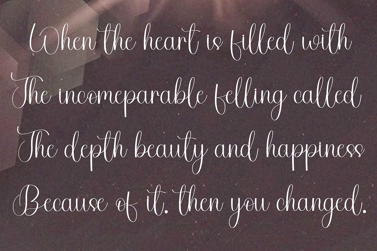 Simple Calligraphy, a Handwritten Font by InermediaSTUDIO (Photo 6 of 7)