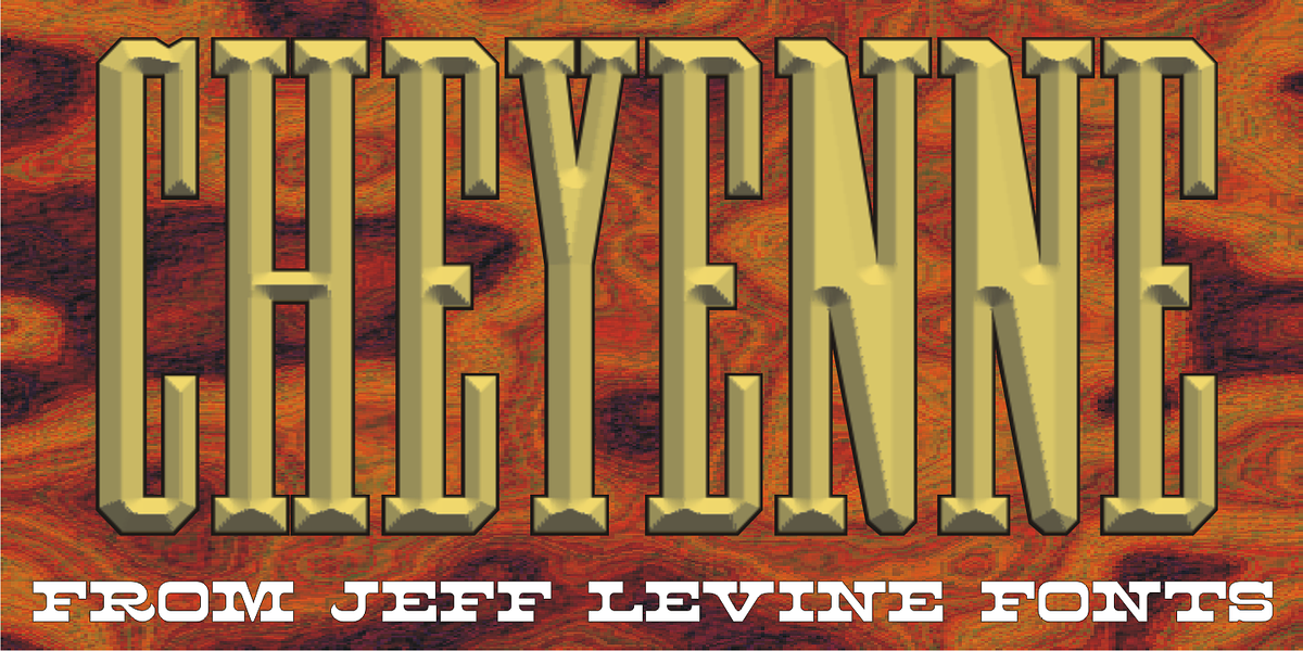 Cheyenne JNL, a Slab Serif Font by Jeff Levine Fonts