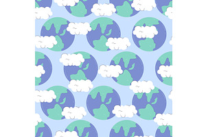 Abstract earth planet and white, an Illustration by Valerie Bodnar