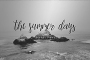 the summer days, a Script Font by Firtana (Thumbnail 1 of 12)