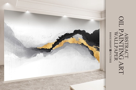 Abstract landscape art wallpaper