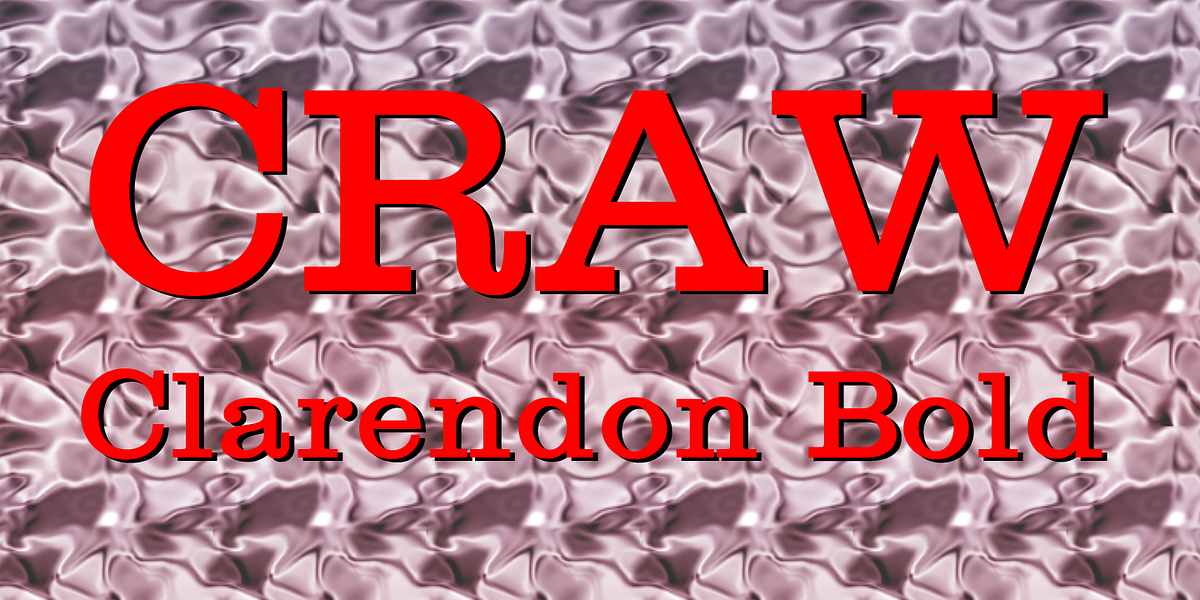 Craw Clarendon, a Slab Serif Font by Wooden Type Fonts (Photo 1 of 2)