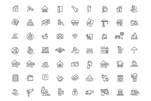 Real Estate Icons, an Object Illustration by Tettygreen