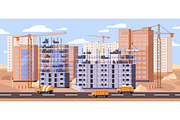 Construction site. House building, an Object Illustration by PaperTrident (Thumbnail 2 of 7)