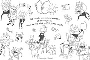Hand-Drawn Cat Doodle Bundle, an Education Illustration by Anastasiya Klempach (Thumbnail 2 of 10)