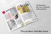 Abstract Collage set. Ink & line., a Texture Illustration by KomannaArt (Thumbnail 5 of 6)