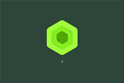 9 hexagons. Vector logo, a Branding & Logo Template by Magda (Thumbnail 4 of 11)