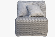 Chair-bed with pillows 3d model, a Furniture 3D Model by 3dmitruk (Thumbnail 8 of 11)
