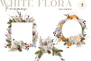 White Flora - Christmas clipart, a Decorative Illustration by Vasmila (Thumbnail 5 of 15)