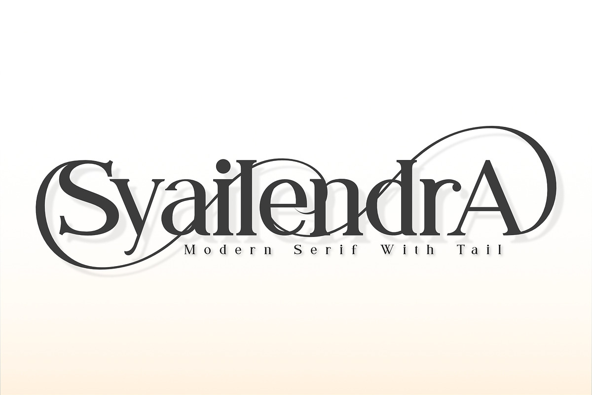 Syailendra - Modern Serif With Tail