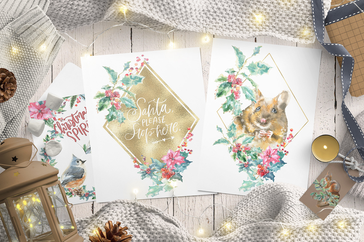Christmas Watercolor Woodland Story, an Animal Illustration by Catherine Wheel (Photo 2 of 29)