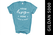 Gildan 5000 Mockup TShirt Bundle, a Shirt Mockup by lock and page (Thumbnail 16 of 22)