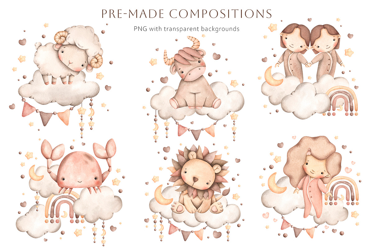 Zodiac signs, a Person Illustration by NellyaEgorova (Photo 7 of 15)