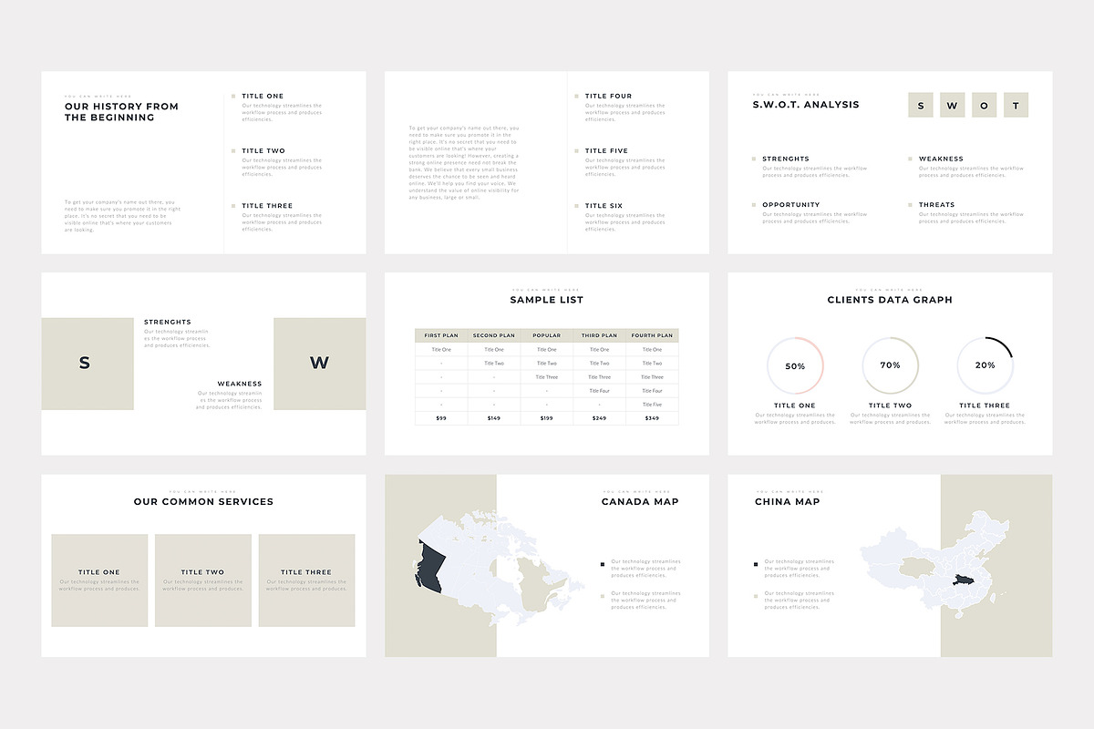 Boneti Minimalist PowerPoint, a Presentation Template by slidequest (Photo 8 of 18)