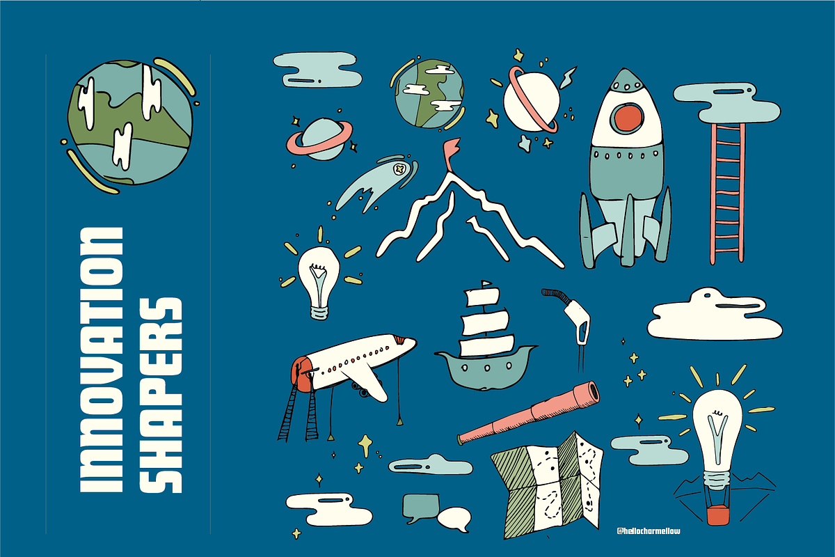 Hand-drawn Future Explorers Graphics, a Transportation Illustration by charmellow (Photo 1 of 4)