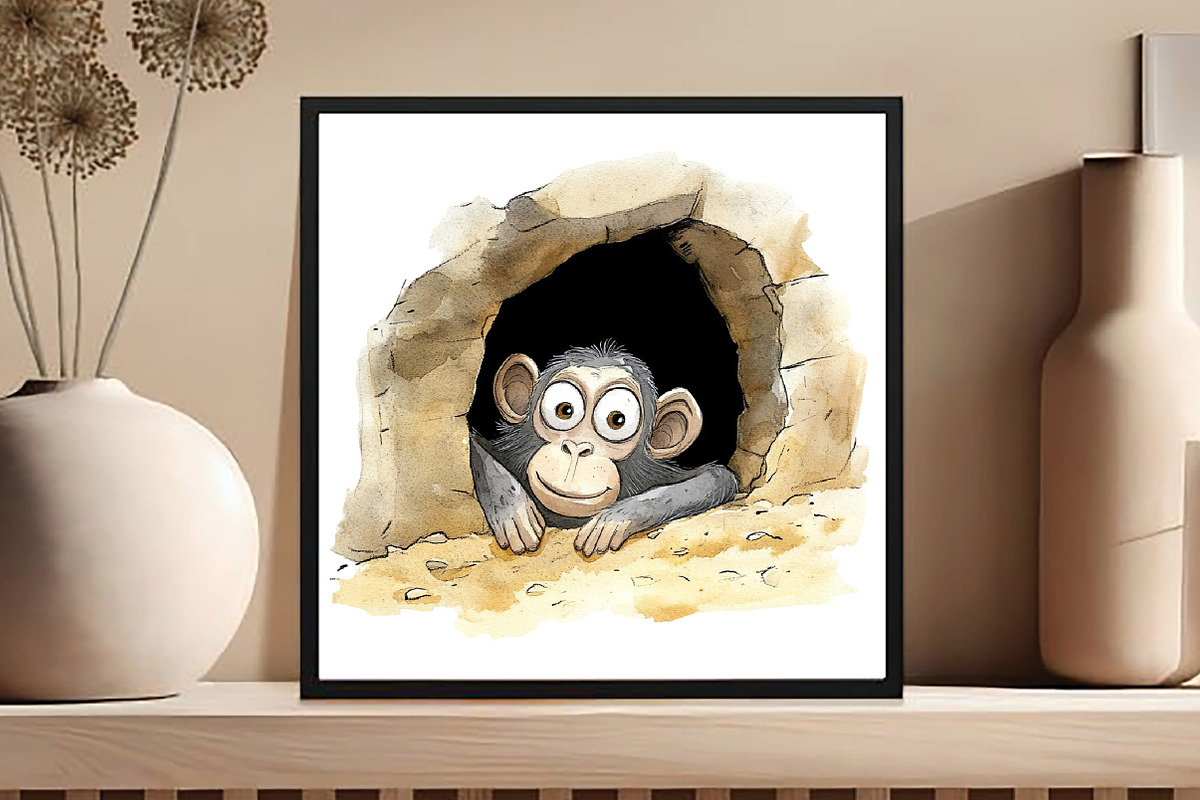 Funny Animals in Hole Clipart, an Illustration by DreamCafeArt (Photo 5 of 6)